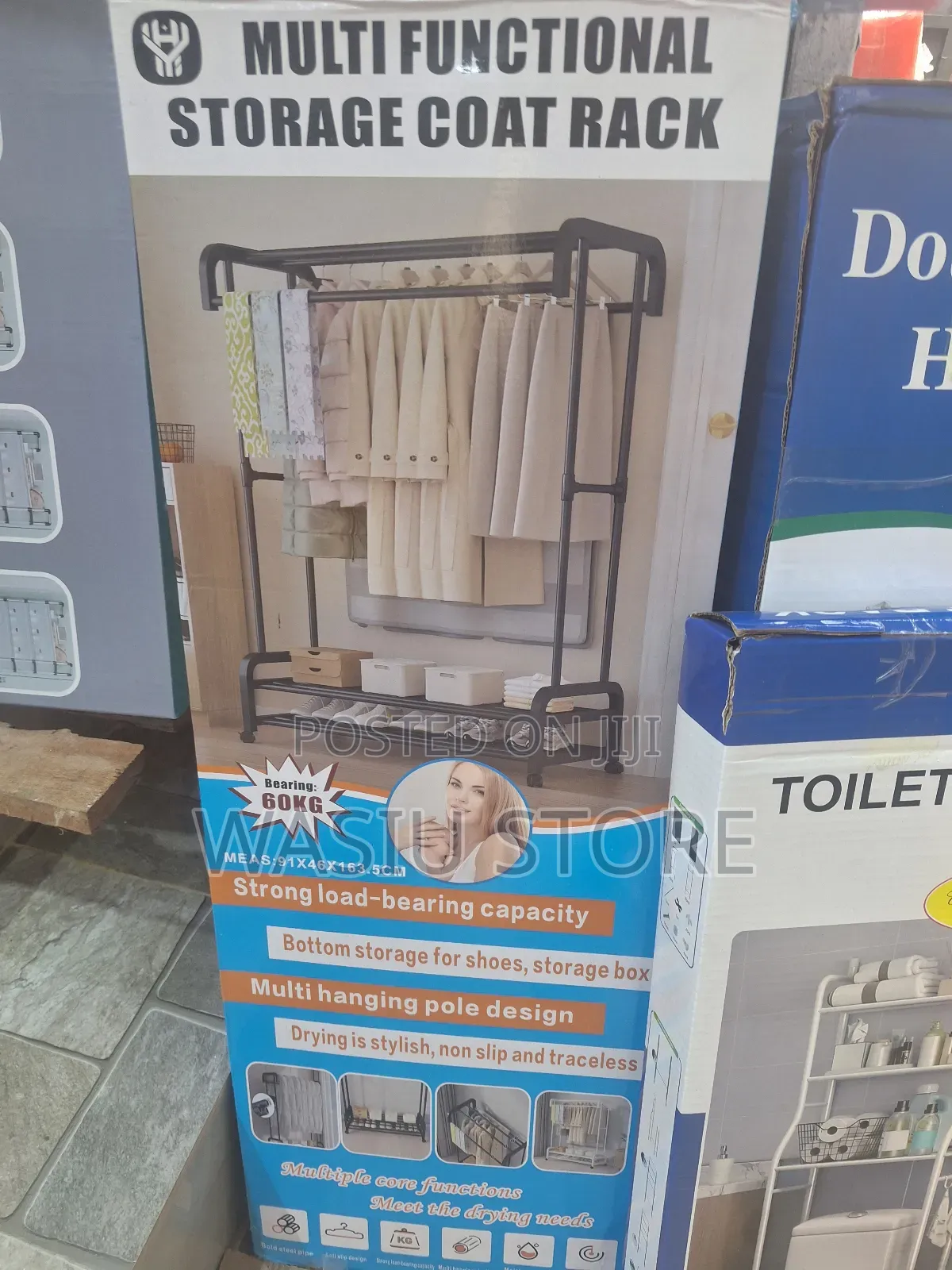 60kg Multi-Functional Storage Coat Rack