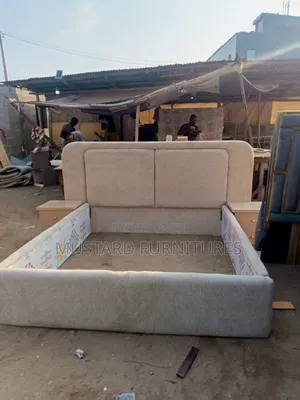 Quality Padded 6x6ft Bedframe With Two Sides Drawer