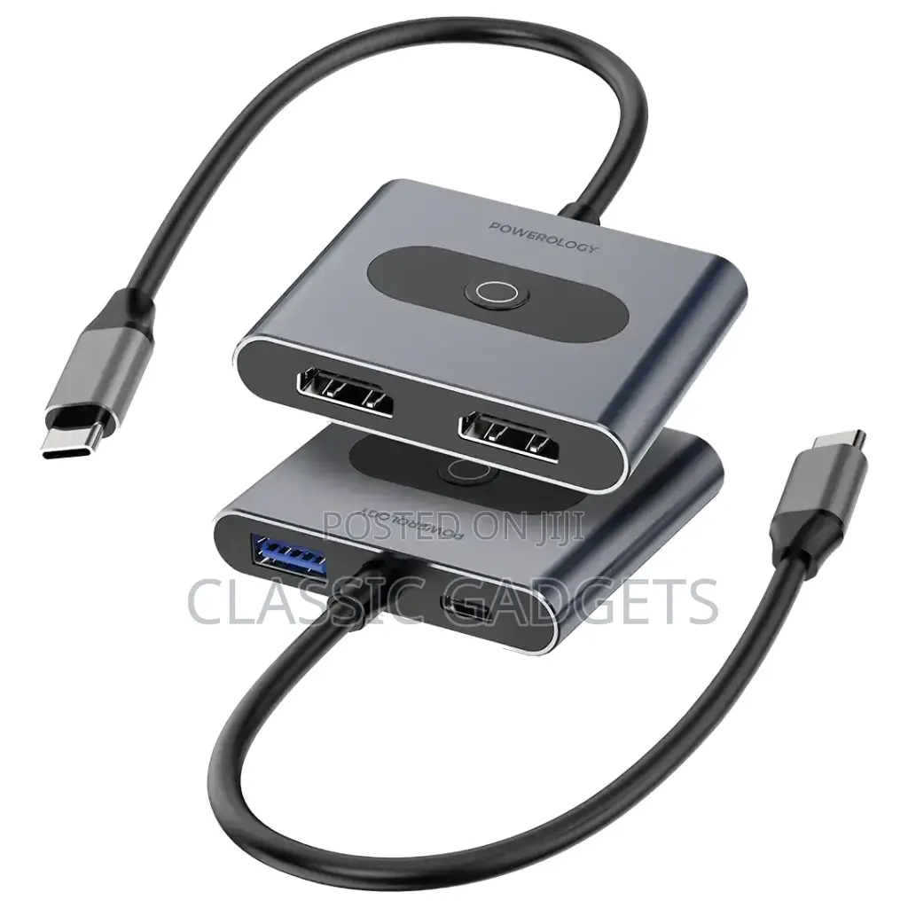 Powerology 4-in-1 Usb-C Multi-Function Hub