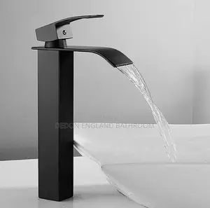 Black Waterfall Mixer Tap
