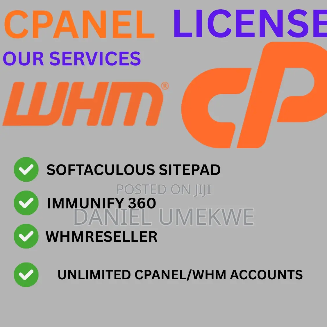 Cpanel / WHM License for VPS/VDS
