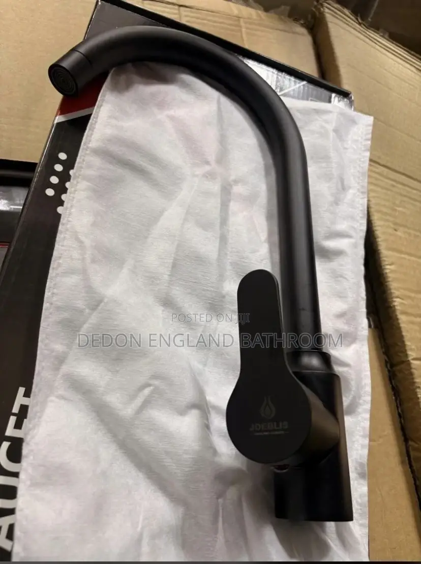 Long Black Mixer Tap