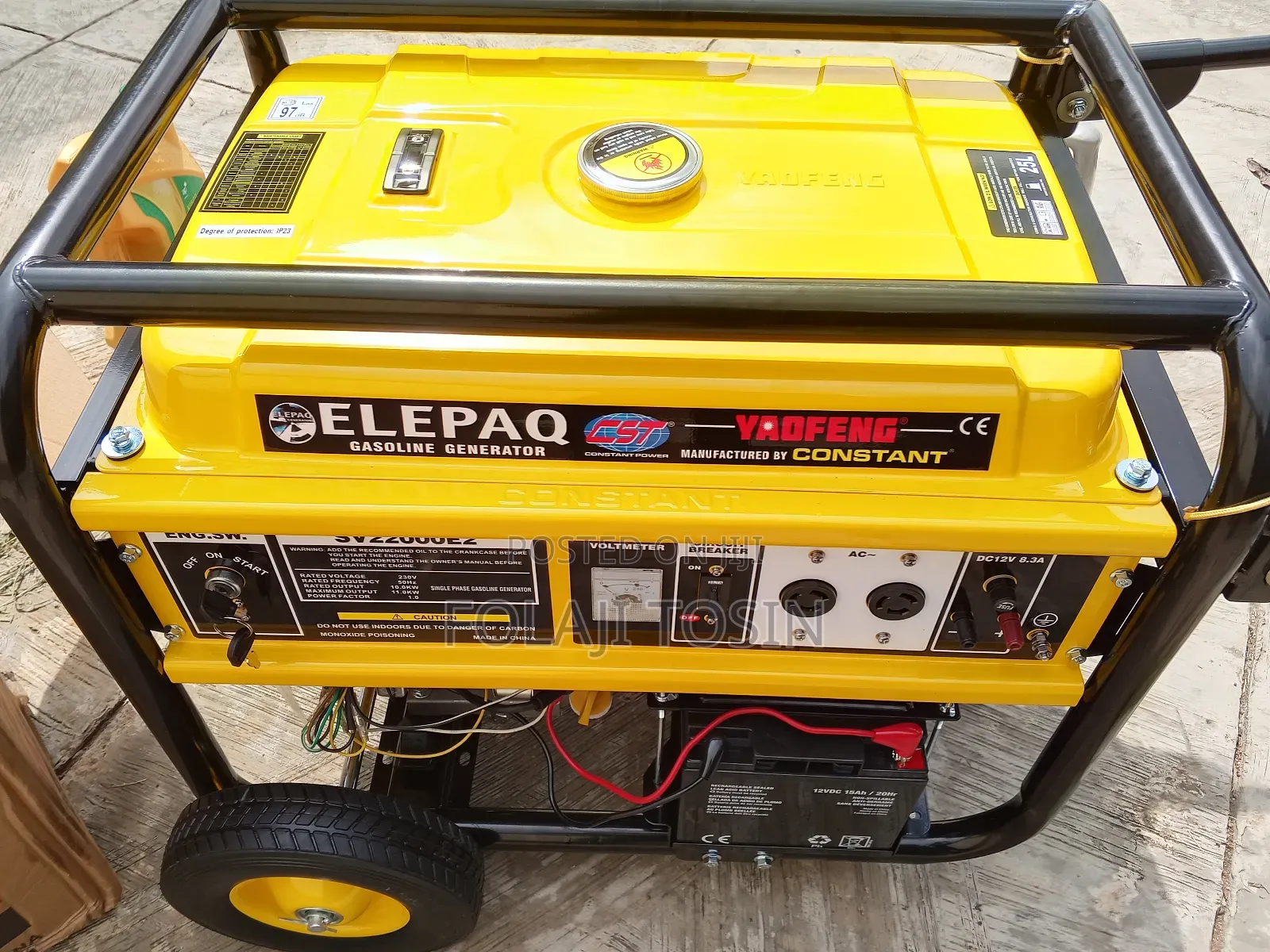 Elepaq Constant Sv22000e2 11kva Generator