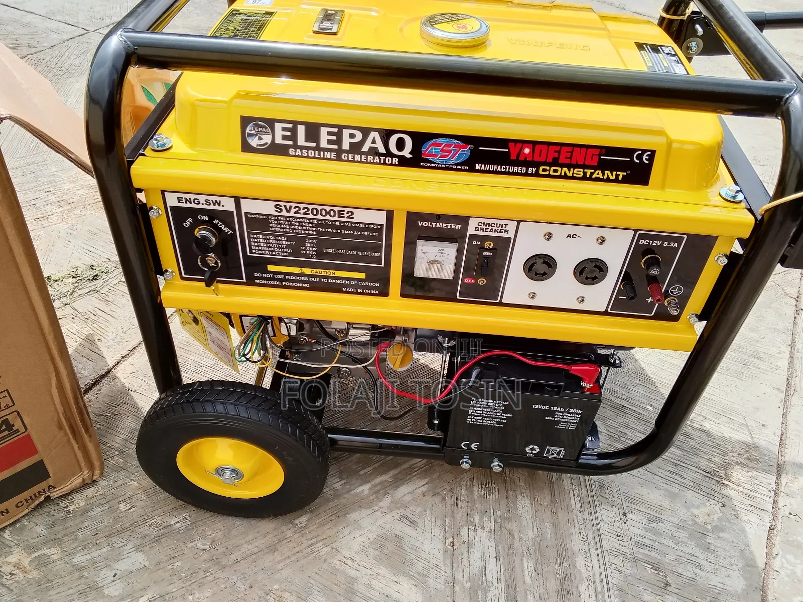 Elepaq Constant Sv22000e2 11kva Generator