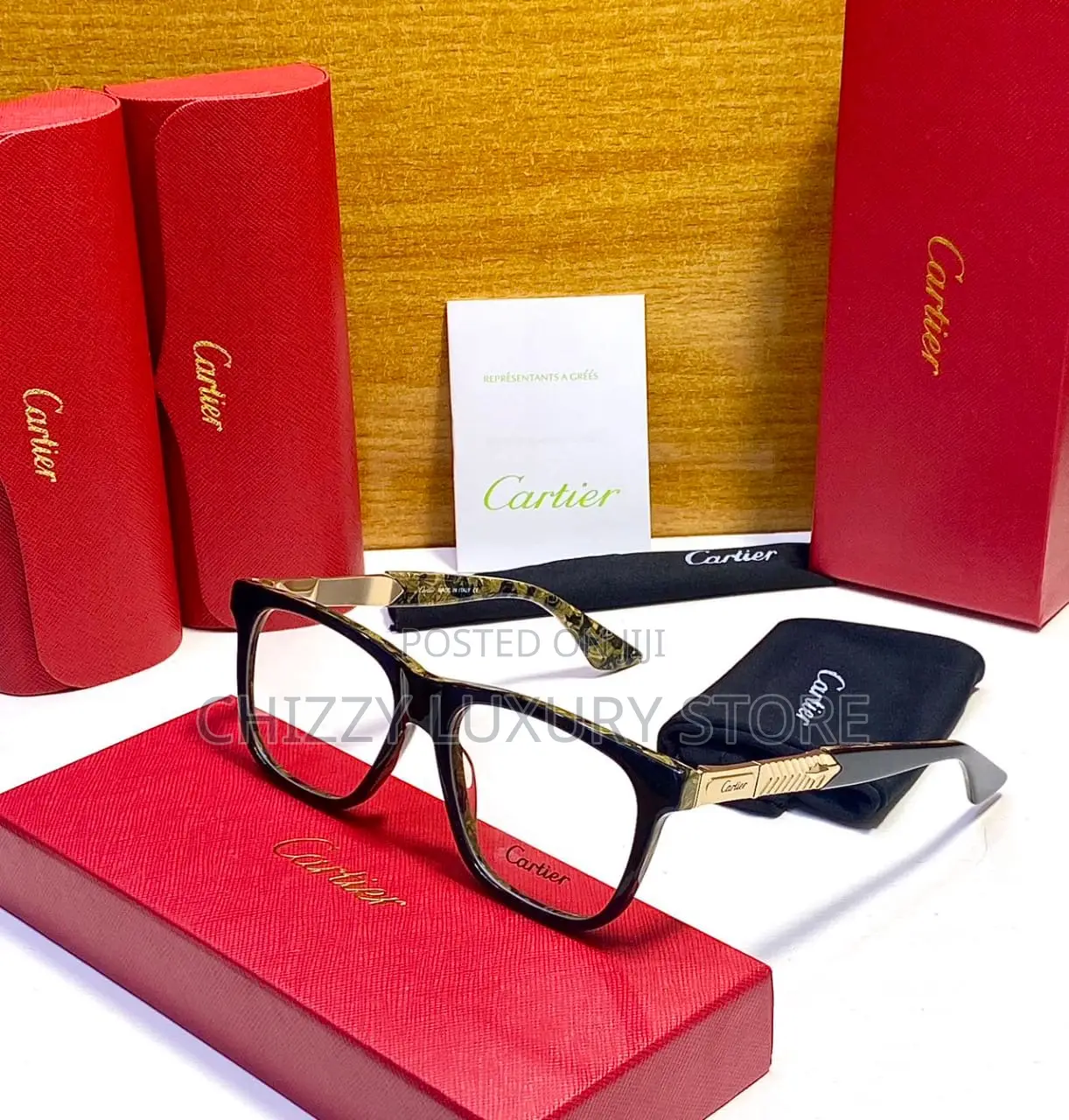 Cartier Quality Luxury Frame Glasses for sale - Chizzy Luxury Store ...