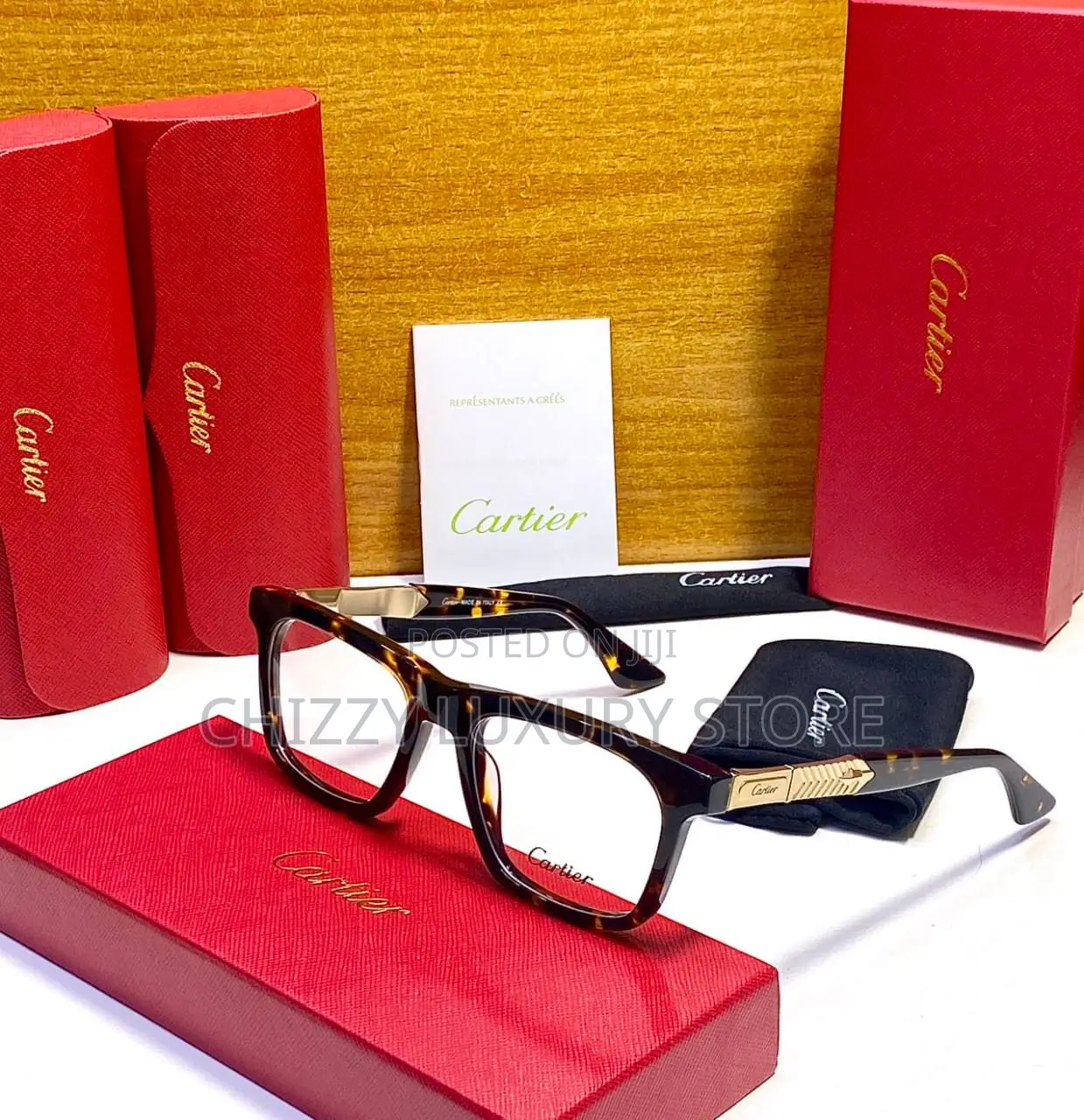 Cartier Quality Luxury Frame Glasses for sale - Chizzy Luxury Store ...