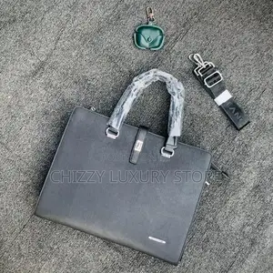 High Quality Luxury Men Genuine Leather Laptop Bag