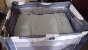 Baby Cot With Side Pouch and Teddy Design
