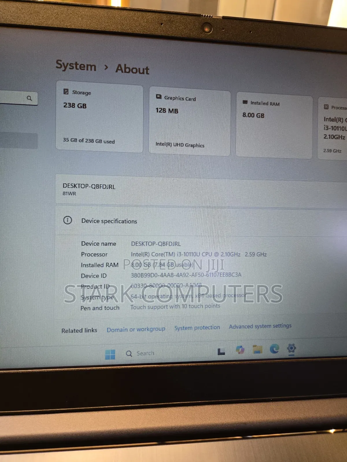 Laptop Lenovo Ideapad 3 8GB Intel Core I3 SSD 256GB
