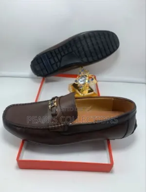 Ferragamo Loafers Brown Leather Shoes