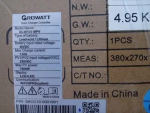 Growatt 120ah Charge Controller