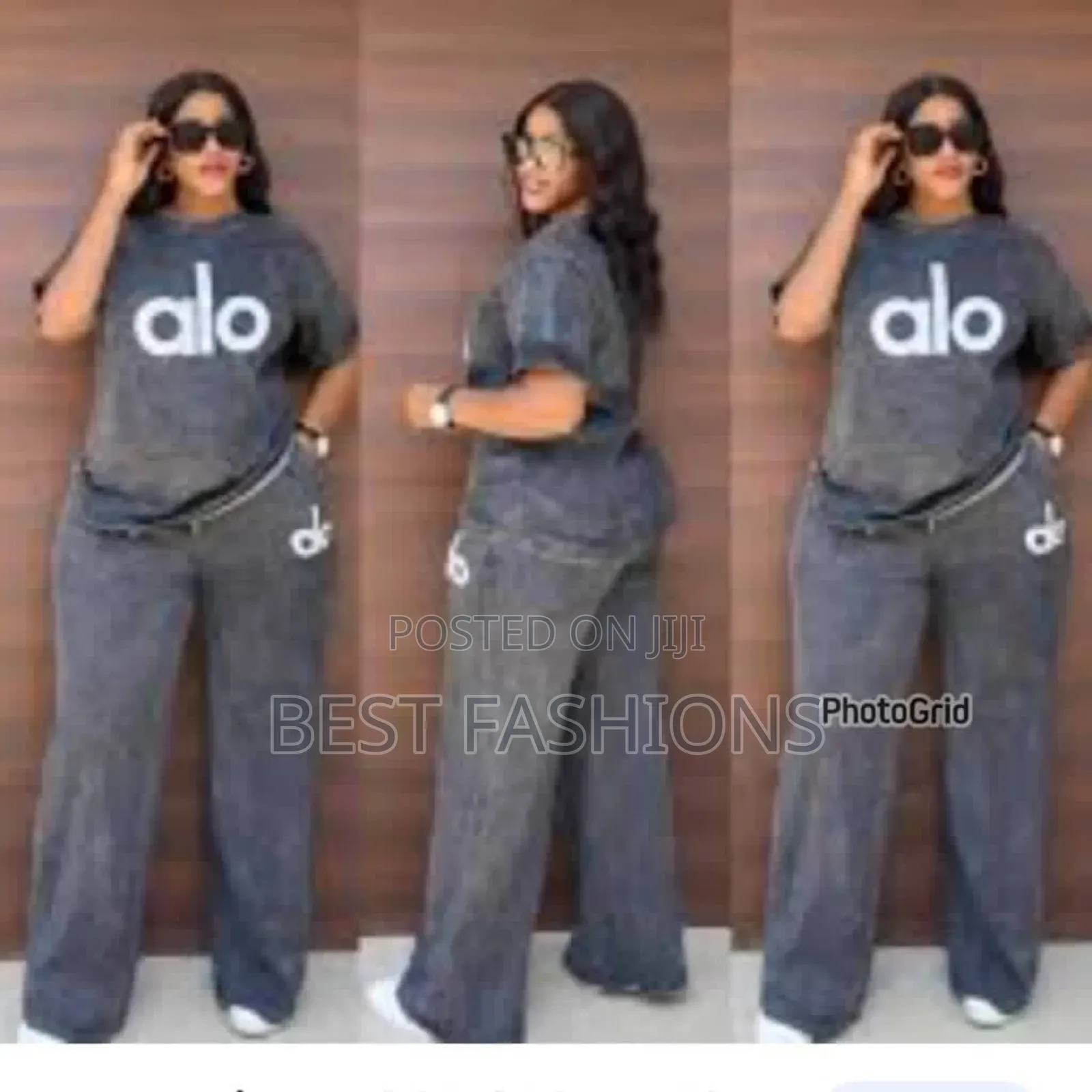 Ladies 2 PCS Casual Palazzo Trousers