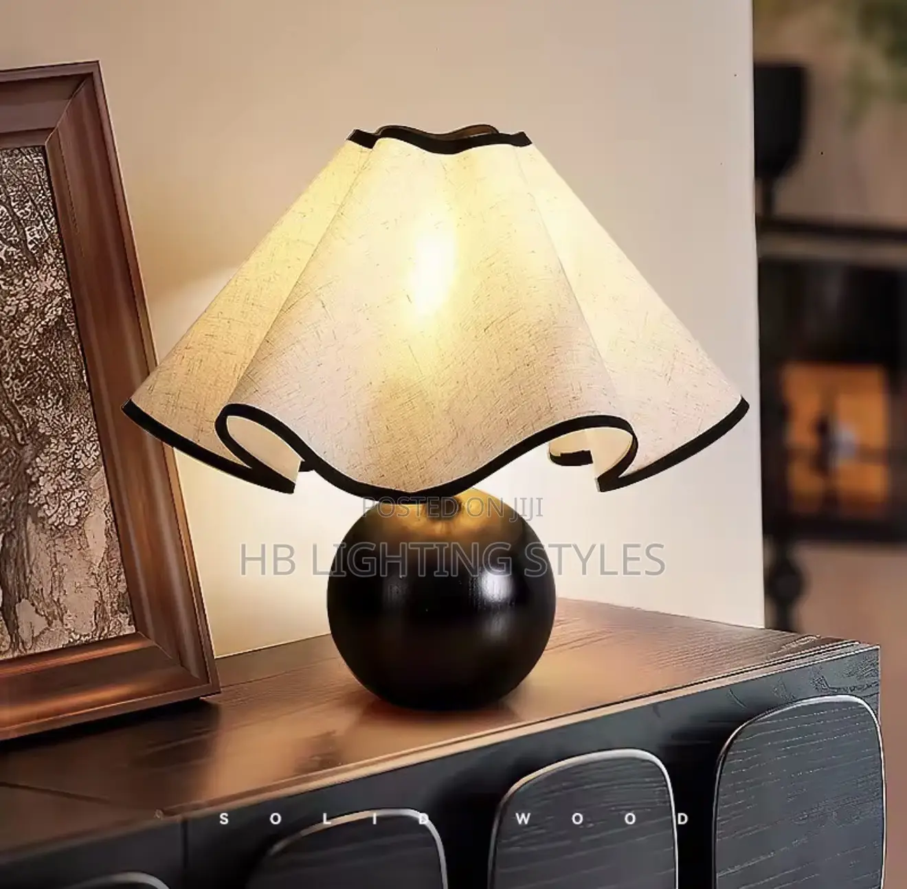 Retro Wooden Table Lamp