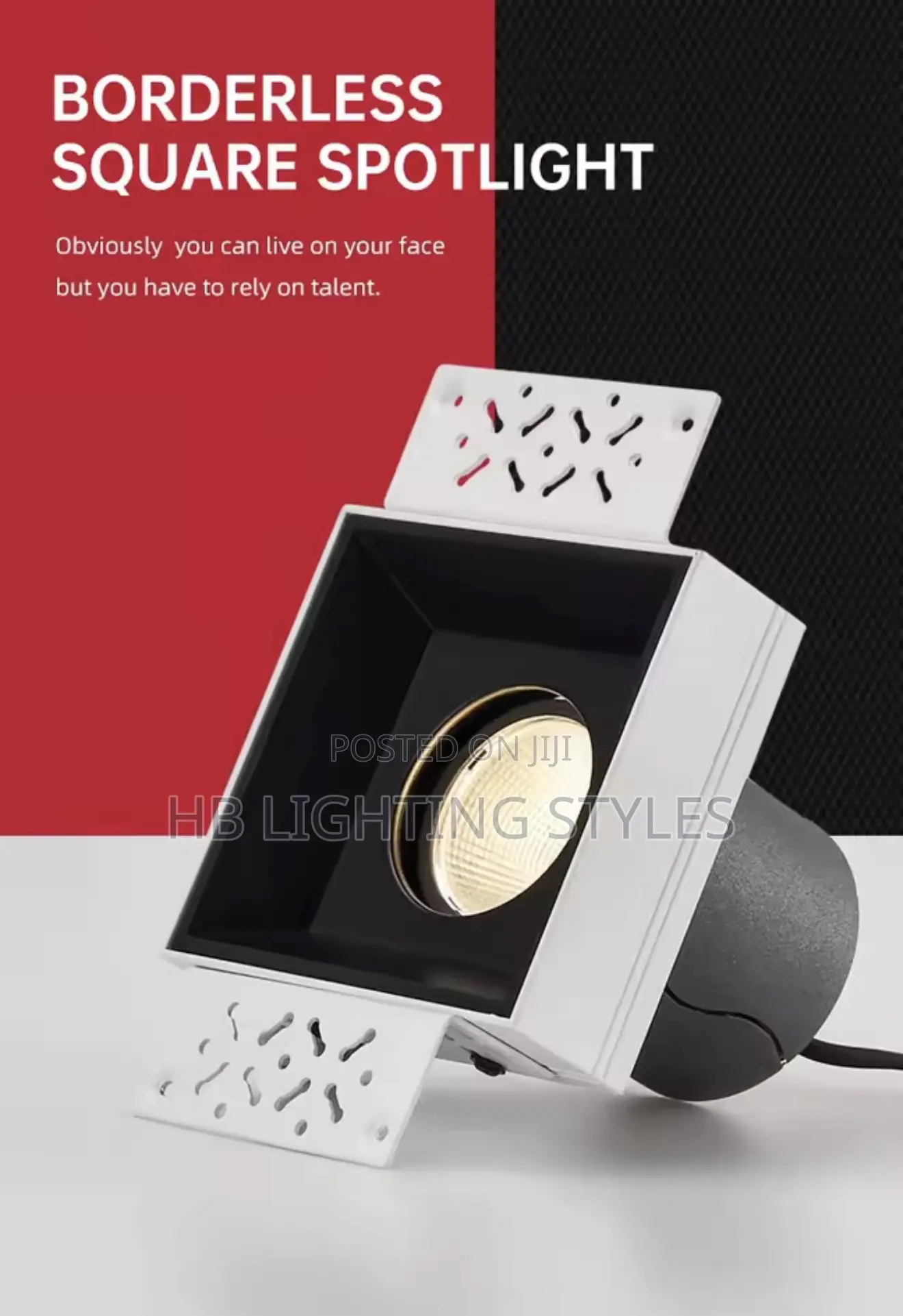 Square Frameless Spotlight