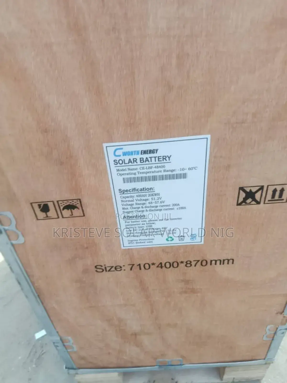 20kwh Cworth Lithium Battery – High Capacity Solar Power Storage