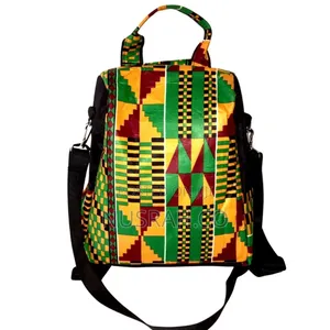 African Print Ankara Antitheft Laptop Backpack