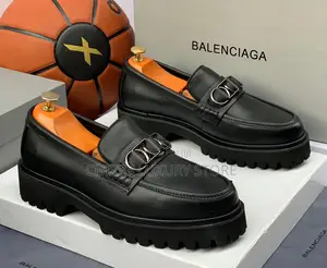 Balenciaga Quality Luxury Men Genuine Leather Cooperate Shoe