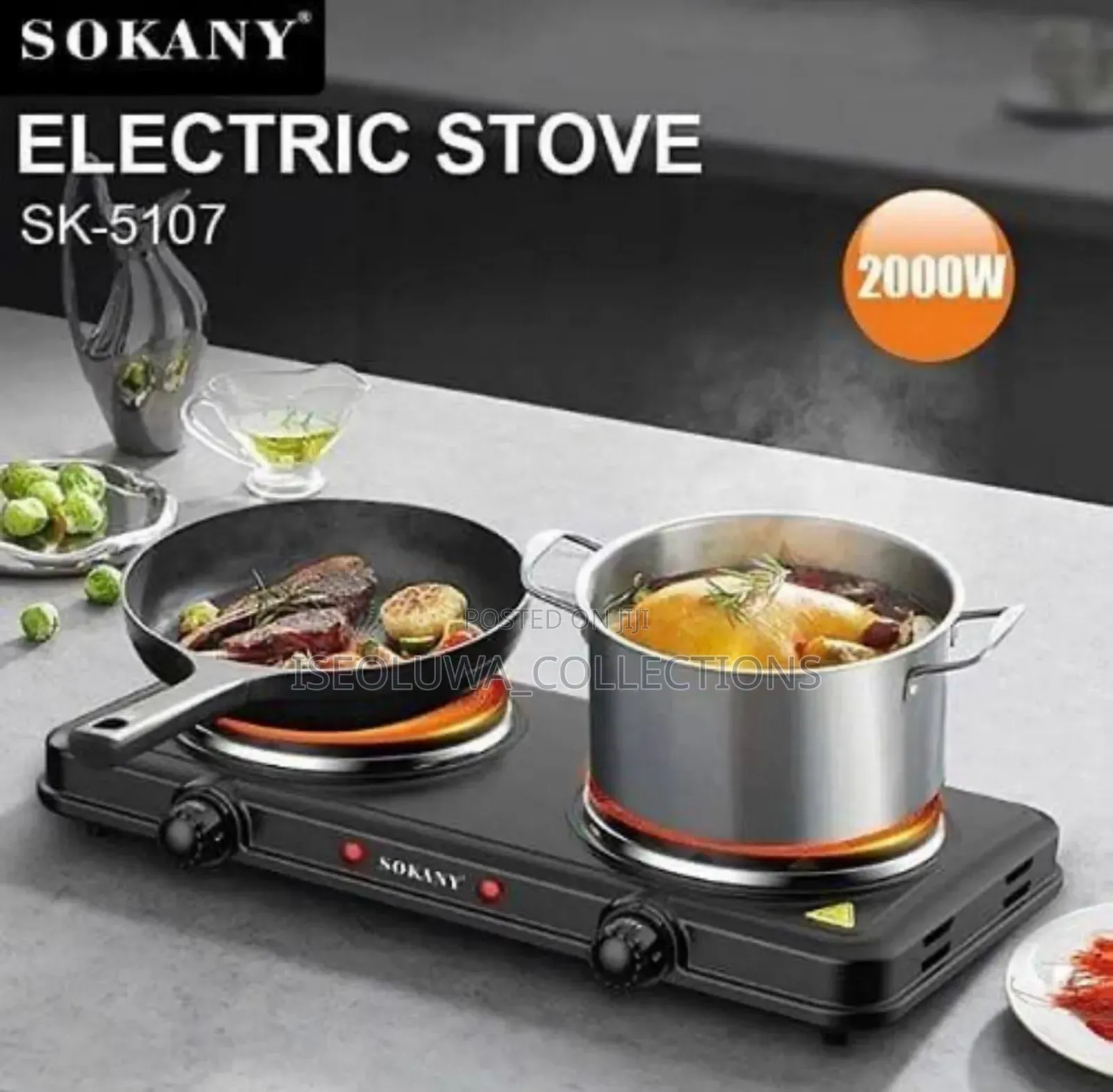 Fire Power Temperature Adjustment Double-Face Electric Stove/Hot Plate