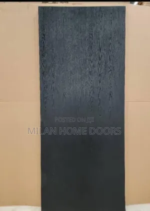 Black Flush Hdf Room Interior Wood Door