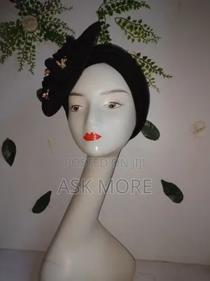 New Flowering Wrap Black Turban