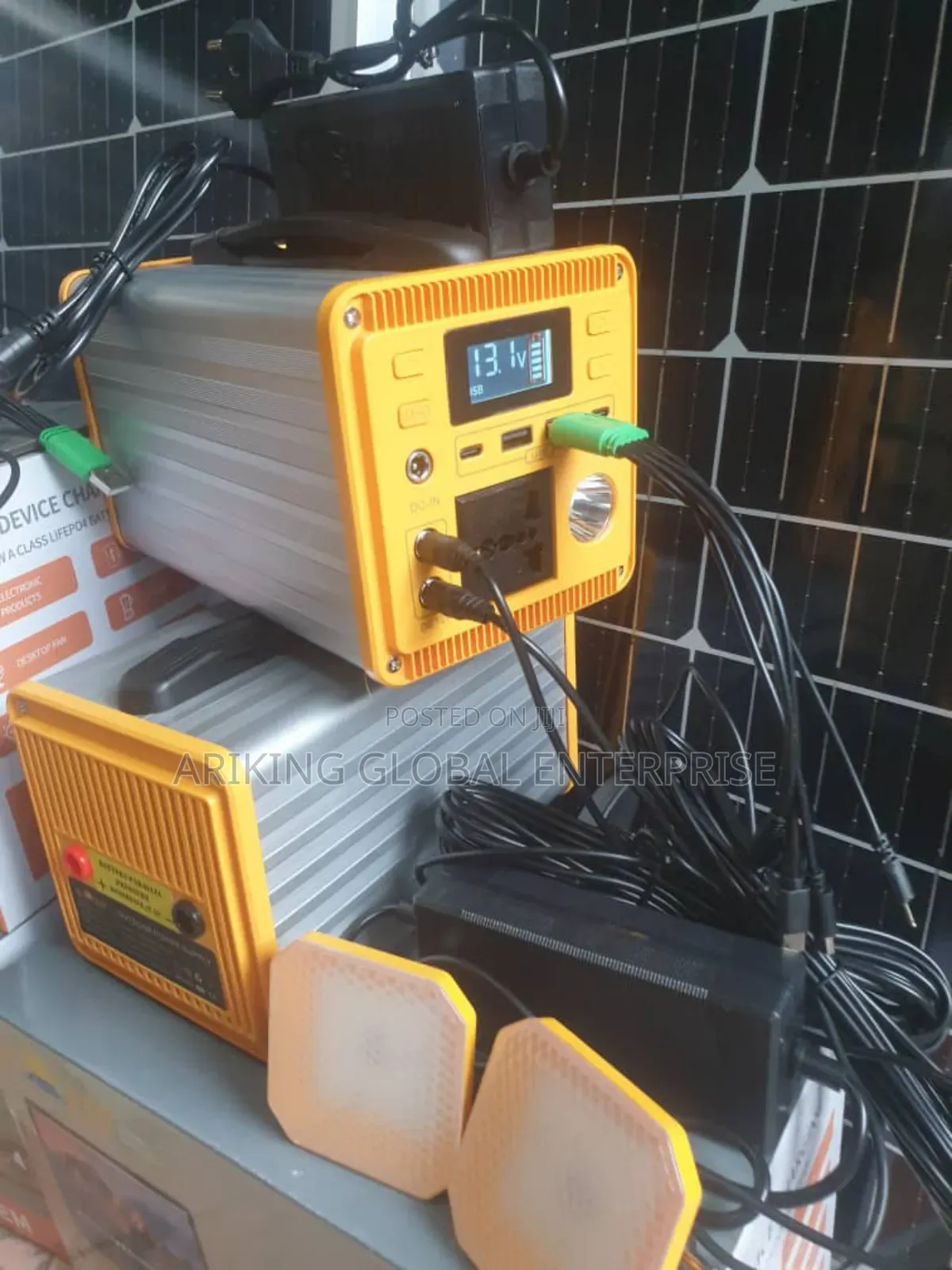 300w Solar Generator With 50w Solar Panel Also Comes With 2 Bulb