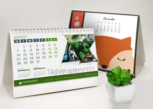 Printed Desktop Calendar