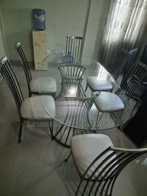 Foreign Glass 6 Seater Dinning Set