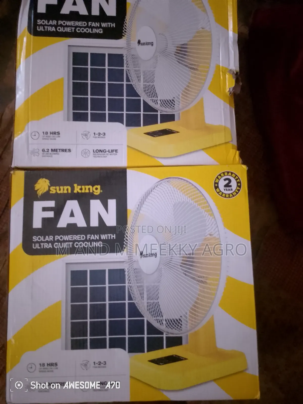 Sun King Table Fan – Cooling Without Power Failure!