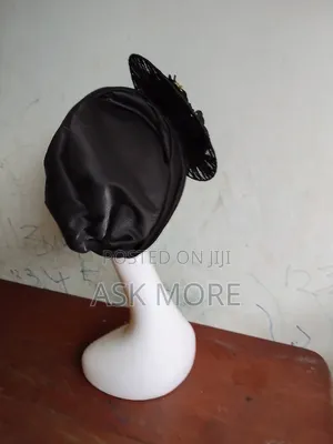 Quality Fascinating Black Wrap Turban