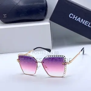 Chanel Sunglasses - Gradient Brown Lens, Gold Frame, Embellished -New!