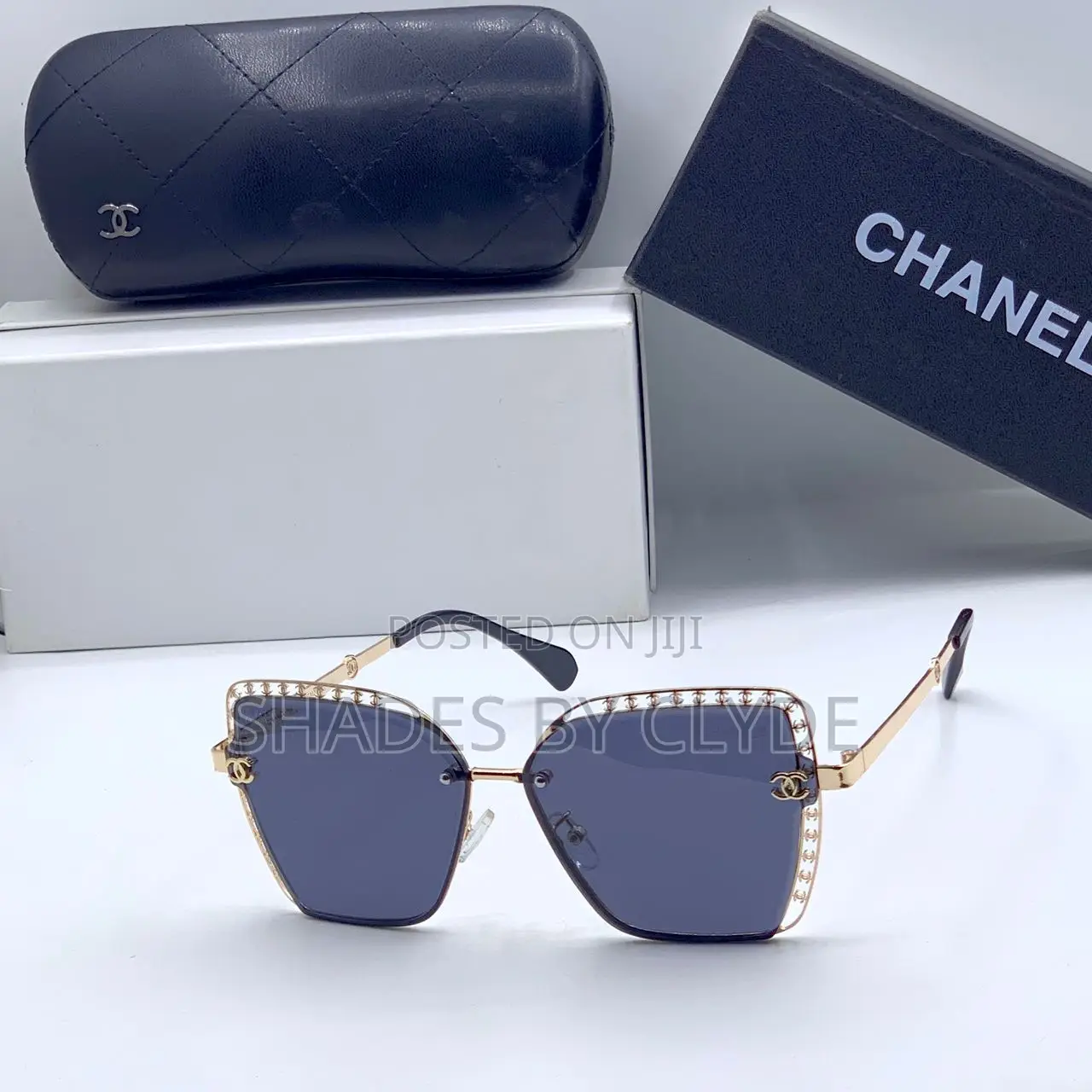 Chanel Sunglasses - Gradient Brown Lens, Gold Frame, Embellished -New!