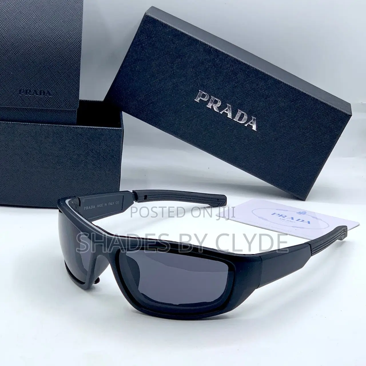 Prada Sunglasses - Frames With Blue Accents Mirrored Lenses - New!