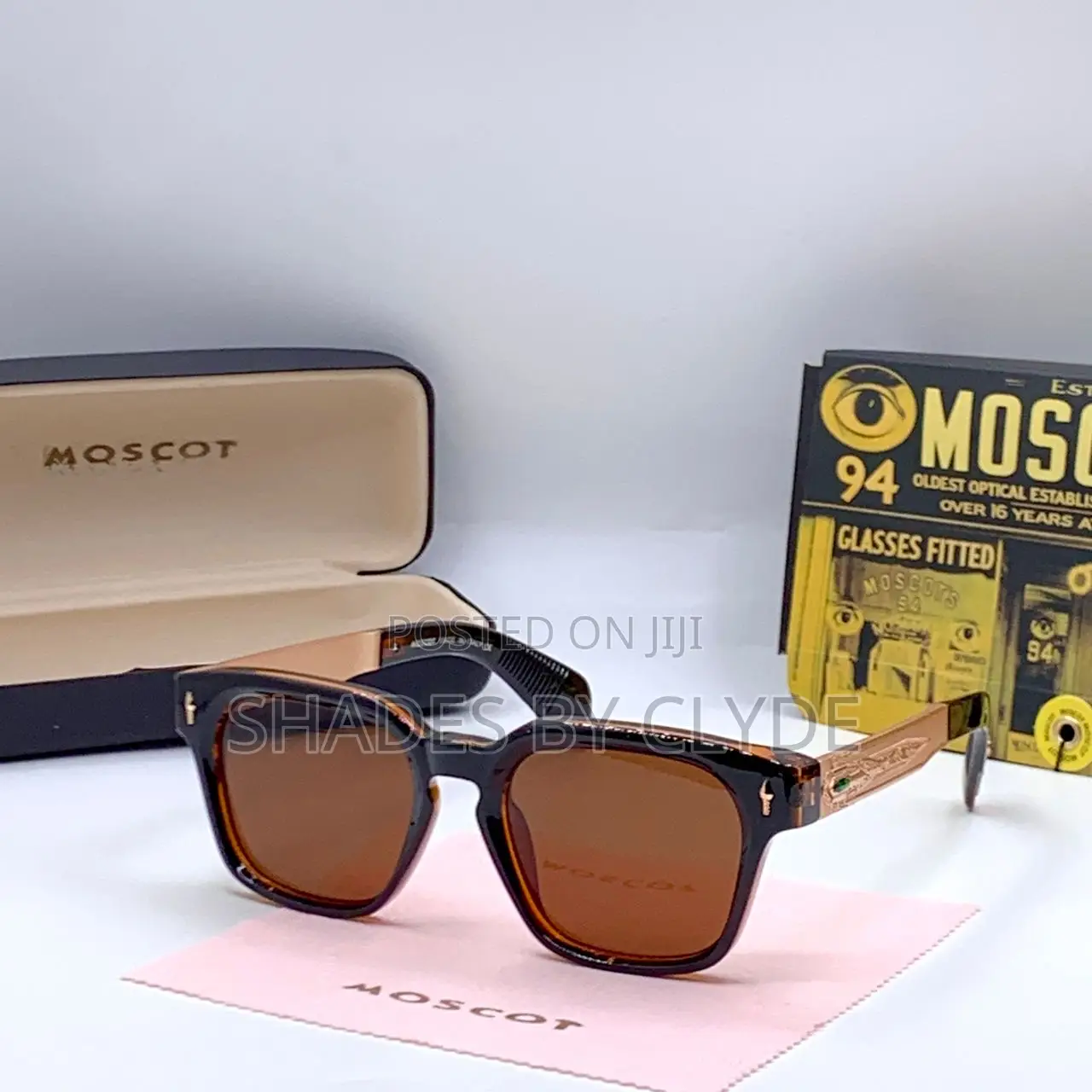 Vintage Charm: Authentic Moscot Sunglasses - Brown Gradient Frames!