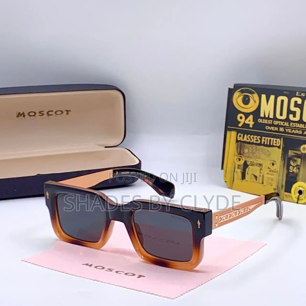 Vintage Charm: Authentic Moscot Sunglasses - Brown Gradient Frames!