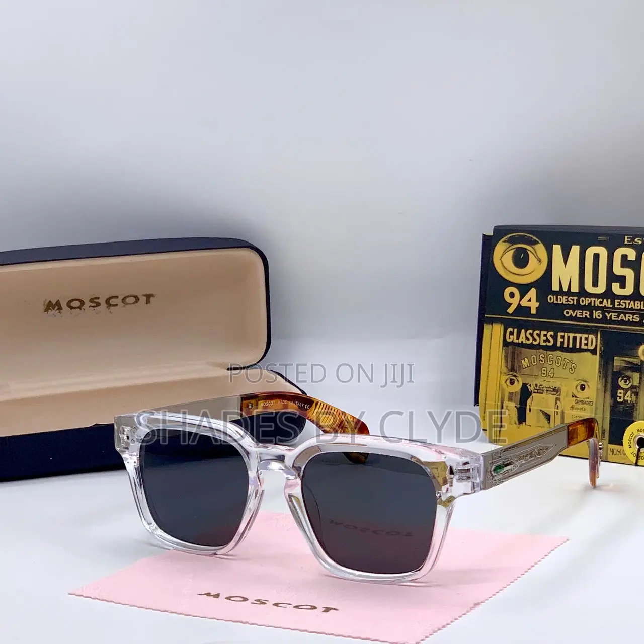 Vintage Charm: Authentic Moscot Sunglasses - Brown Gradient Frames!