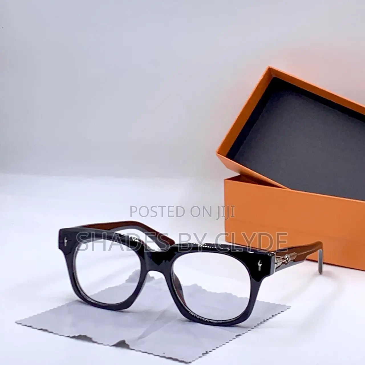 Stylish Square Frame Eyeglasses With Tortoiseshell Temples-Brand New!