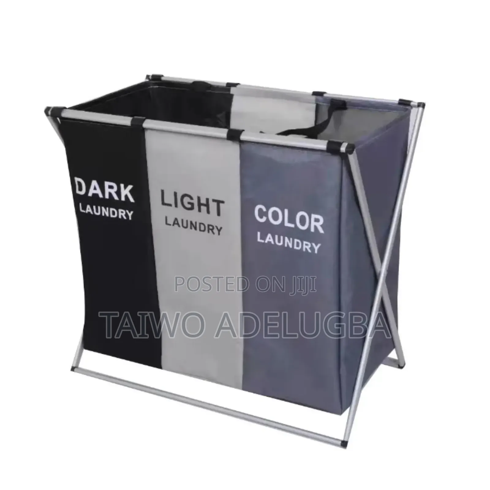 3 Partitional Laundry Cloth Basket