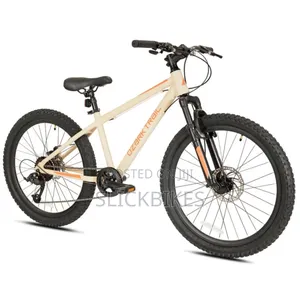 24" Ozark Trail Vibe Bicycle, Vanilla, Fits Riders, Teen, Unisex
