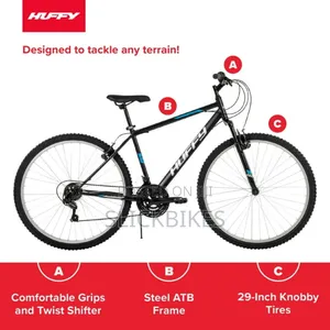 Huffy 29" Rock Creek Mountain Bike, Matte Black, Adult