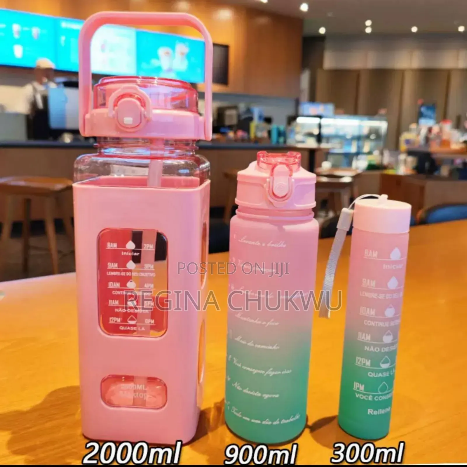 3in1 Motivational Bottle/Water Bottles