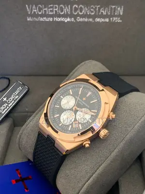 Vacheron Constantin Quality Luxury Men Rubber Strap Wristwatch