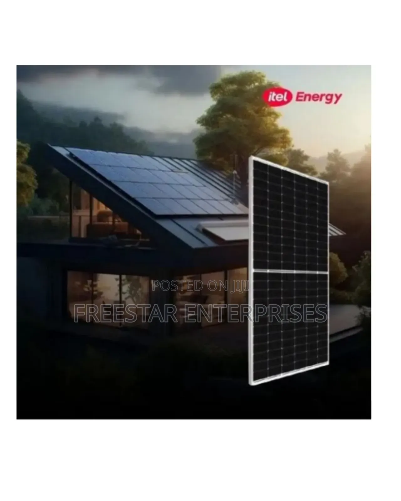 Itel 410w Solar Panel Half Cut Monocrystalline