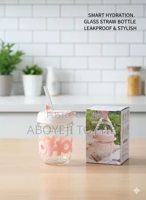 This Is a Hoho Glass Mug Shaker With a Silicone Holster, Lid 
