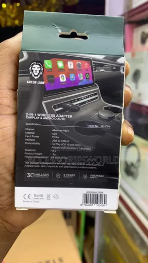 Green Lion 2-in-1 Wireless Carplay Adapter for Android