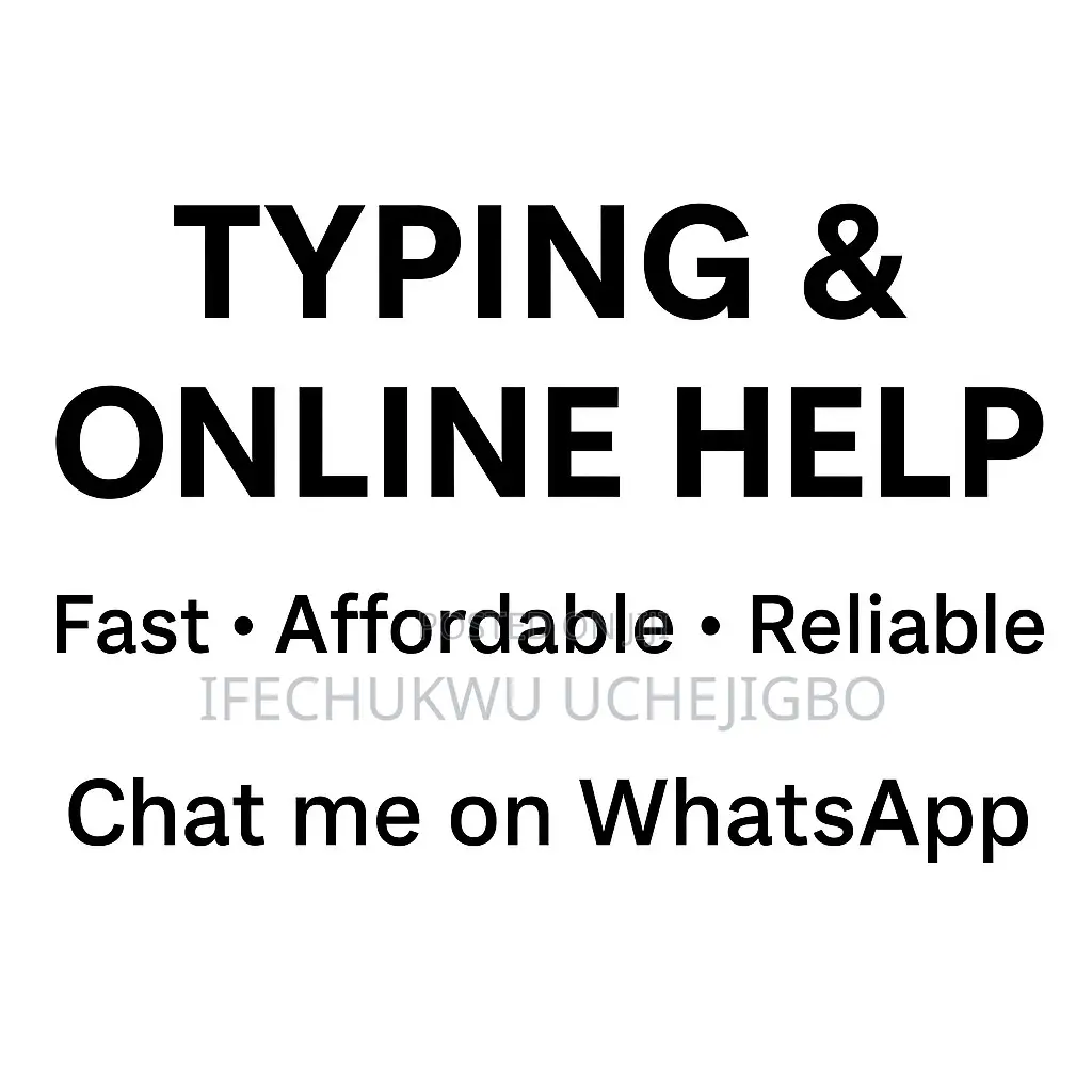 Typing,School Assignments Online Help