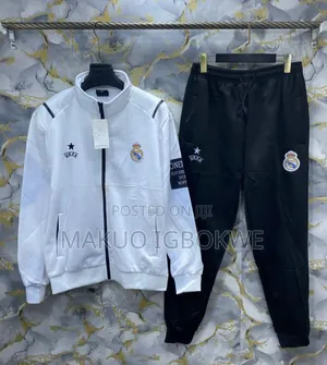 Real Madrid Tracksuits Complete [Located in Onitsha Deliver Nationwide