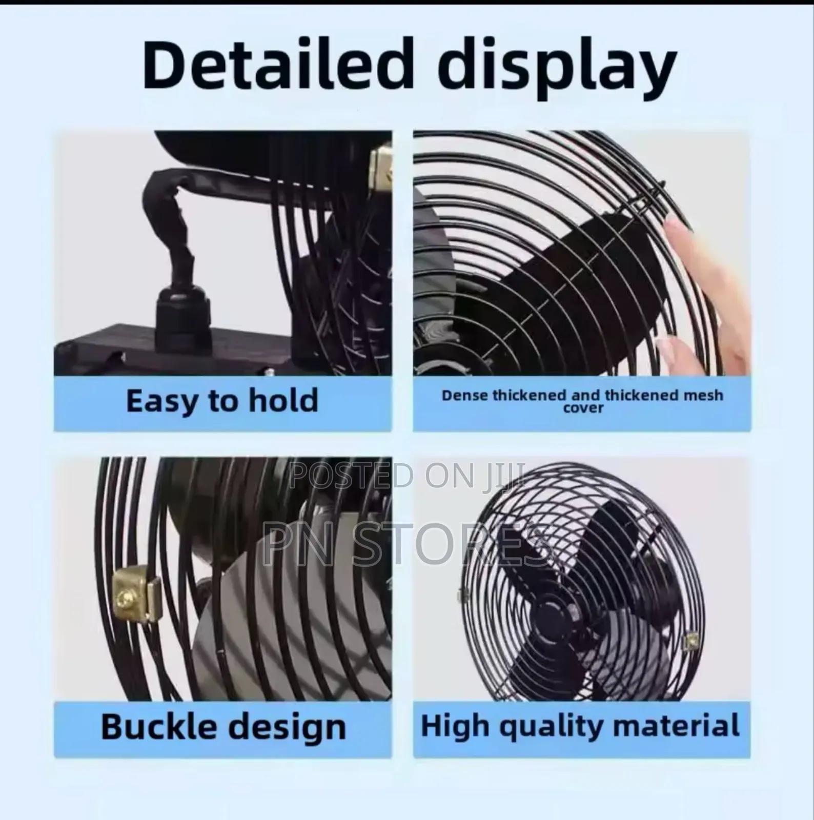 Wireless Charging Fan (Lithium Battery Powered)