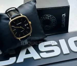 Casio Leather Watch