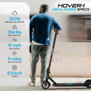Hover-1 Highlander Foldable Electric Scooter, 15 MPH Max Speed