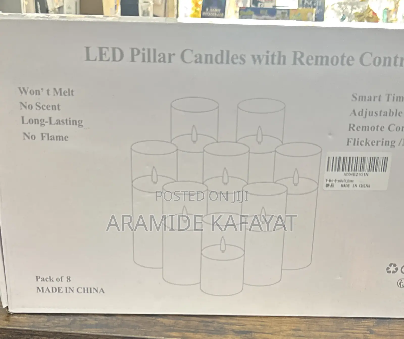 Led Pillar Candle With Remote Control (Flameless)